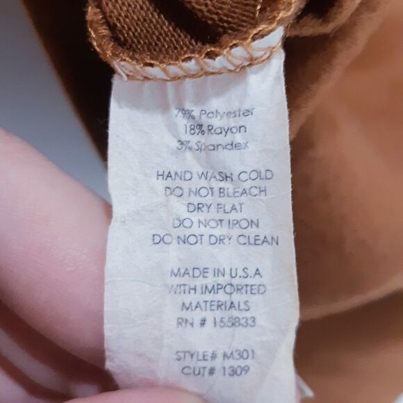 Soft Autumnal Brown Cropped Mock Neck Sweater - Picture 2 of 7